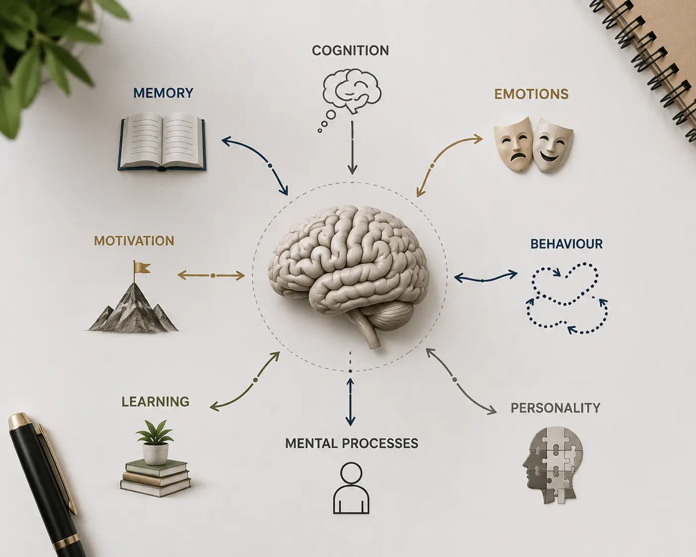 Student in a personalised 1-on-1 psychology tutoring session